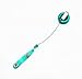 yueton 6pcs Colorful Plastic Translucent Retractable Key Chain Reel Key ID Badge Holder with Lanyard Neck Strap