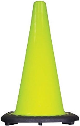 JBC Safety 36" Lime PVC Traffic Cone With Black Base