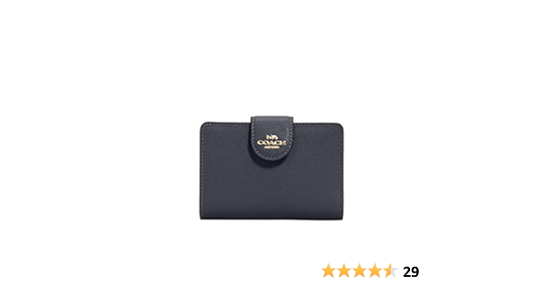 COACH Medium Leather Corner Zip Wallet 