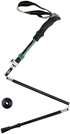 OUTAD Trekking Pole Walking Stick for Women Men Aviation Aluminum Alloy Folding Walking Stick with External Lock Z Shape(1 Pc)