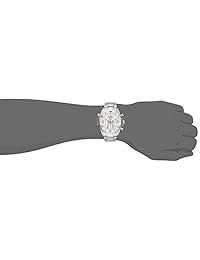 Bulova - Reloj de cuarzo para hombre con correa de acero inoxidable, plateado, 22 (modelo: 96B255)
