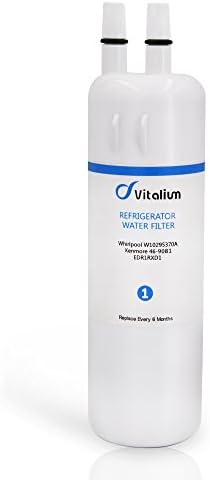 W10295370A W10295370 Vitalium Refrigerator Water Filter 1 EDR1RXD1 P4RFWB Kenmore 46-9930 Kenmore 46-9081 (1 Pack)