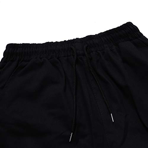 YKARITIANNA Men's Slim Fit Sport Pocket Short Pants Jeans Shorts Trousers Breechcloth Black