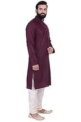 KISAH Men's Indian Benarasi Jaquard Cotton Silk