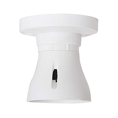 Mr.Gadget's Solutions Bayonet Batten White Ceiling Lamp Holder BC B22 Light Bulb Socket Lamp Fitting