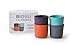 EKOBO Biobu 8 oz Bambino Cup Set in Gift Box, Lagoon/Mandarin/Prune/Smoke