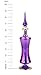 NileCart 9 in. Egyptian Perfume Bottle large size. Violet handmade in Egypt For your perfume, essential oils, Egyptian decoration or party table centerpiece
