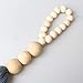Pengxiaomei 3pcs Farmhouse Beads with Tassels, Wall Hanging Decor Wood Bead Graland Natural Prayer Beads