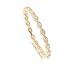 CloseoutWarehouse Cubic Zirconia Stackable Endless Eternity Ring Sterling Silver Yellow Gold-Tone Plated Size 6