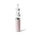 d.stil 28 oz. Stainless Steel Easy-Infuse Active Lifestyle Reusable Water Bottle in Petal Pink/Cotton White/Cool Gray