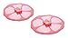 Charles Viancin - Set of 2 Hibiscus 4” Silicone Drink Covers - Airtight Seal on Any Smooth-Rimmed Glass, Keep Drinks Cool or Hot, Protect from Winged Pests - BPA-Free - Oven, Freezer, Dishwasher Safe