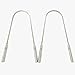 Tongue Cleaner Scraper, Medical Surgical Grade Stainless Steel Metal Tongue Sweeper Dentist Recommended Used for Bacteria Inhibiting and Eliminates Bad Breath for kids by MOTYYA (2pack)