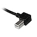 StarTech.com 2m USB 2.0 A to Left Angle B Cable Cord, Black (USBAB2ML)