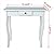HomyDelight End Table, Console Table MDF White