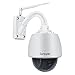 Sumpple Wireless WiFi/Wired PTZ Outdoor Surveillance Internet IP Camera 960P 4X Optical Zoom Motion Sensor Activated with 8G SD Card Waterproof Night Vision Up to 98ft, Work for iOS, Android or PC