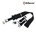 DiMarzio DD2210BK Cliplock Guitar Strap Black w/Metal Buckles w/Bonus RIS Pick (x1) 663334023642