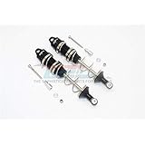 Arrma KRATON/Outcast/Notorious Upgrade Parts Aluminum Rear Double Section Spring Dampers 135mm - 1Pr Set Black