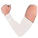 Solid Color Compression Arm Sleeve,12 colors,Youth & Adult sizes by COOLOMG (Includes 1 Pair) White XXS