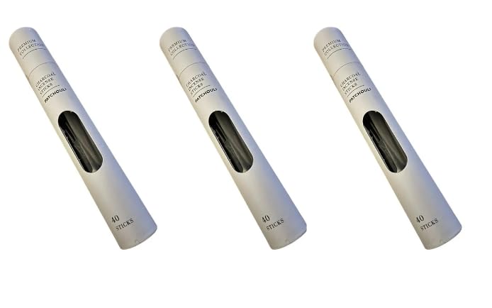 MM Premium Collection Charcoal Incense Sticks - 120 Sticks | Long-Lasting Aroma | Hand-Rolled | Natural Fragrance | Ideal for Meditation, Relaxation & Aromatherapy (Patchouli)