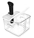 EVERIE Collapsible Hinged Lid Compatible with Anova Nano Sous Vide Cooker and Rubbermaid 12,18,22 Quart Sous Vide Container, Side Mount, Exclusively Compatible with Nano