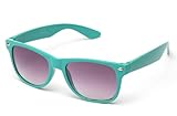 Newbee Fashion® - 80's Classic Blue Brothers Wayfarer Styles Vintage Retro Solid Color Folding Sunglasses