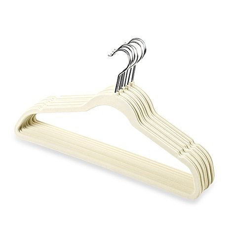Only Hangers "Petite Size Linen Velvet Suit Hangers - 50 Pack