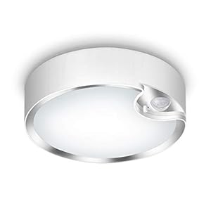 Yurnero 80 LED Bewegingssensor Plafond Licht Batterij Werkt Ultra Heldere Beweging Geactiveerd Binnenlicht voor Schuur…