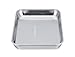 TeamFar 304 18/8 Stainless Steel Toaster Oven Pan Tray Ovenware, 7''x9''x1'', Heavy Duty & Healthy, Mirror Finish & Easy clean, Deep Edge, Dishwasher Safe (18/8 Steel)