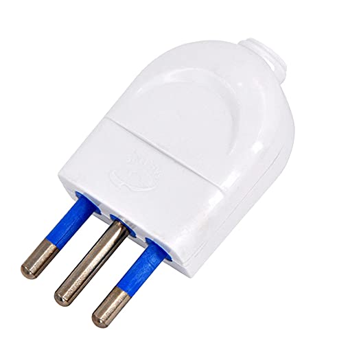 2P+T 10A White Plug