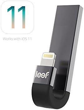 Leef iBridge 3 - iPhone Flash Drive 64GB (Black) - Expanded Memory for iPhone and iPad - Refurbished