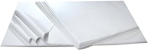 20” x 30” Unfolded Premium White Tissue Paper- 5 Reams of 480 sheets (2,400 Sheets Total)- Used for Wrapping Gifts, Arts &amp; Crafts, Party Decorations, Packaging &amp; More