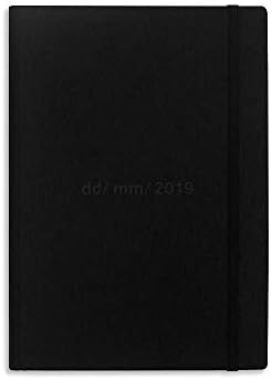Rubberband 2019 Planner / A5 - Linen - Black