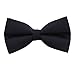 Vera Nuka Men's Solid Pre-tied Formal Tuxedo Bow tie