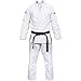 Hawk Sports Brazilian Jiu Jitsu Gi for Men and Women, Ultra-Light Extra Tough Premium Fabric BJJ Gi for Martial Arts Training & Competition, Comfy BJJ Gear - Size A4, White
