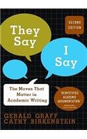 They Say / I Say : The Moves That Matter in Aca... B007CH6W8I Book Cover