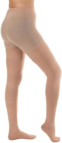 DOTASI 23-32mmhg Compression Pantyhose Opaque Closed Toe Socks Graduated Support Prevent Varicose Veins Stocking (Closed Toe-XL)