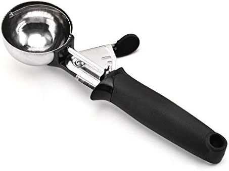 Tesss アイスクリームディッシャー アイスクリームスクープ スイカスプーン アイスボール バー用品 ステンレス製 安全 健康 耐久性 軽量 小型 使いやすい 持ち運び便利 調理器具 滑り止め 丸型 飲食店 料理用 キッチン用品