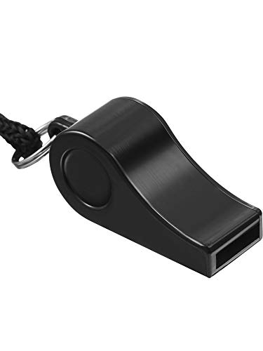 image for Mudder 4 Pack Plastic Sports Coach Whistles with Lanyard(4 Pack)