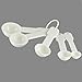 Bezall 5 in 1 White Plastic 1g 2.5g 5g 10g 15g Measuring Spoons Set Kitchen Baking Tools