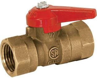 ProCom 01-2808 Brass Gas Shut-Off Valve-1/2 x 1/2" FIP, Small