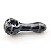 4.5 Inch Striped Big Glasswre with Great Air Flow Protable Thick and Durable Art Glass（Classical Striped Black)