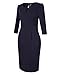 HiQueen Women Vintage Office Work Business Party Bodycon Pencil Dress
