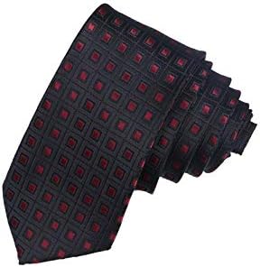 Adorn Premium Jacquard Slim Tie For Men Black