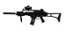 Double Eagle M85 Electric Rifle Airsoft Gun w/ accessories Bundle Set- 0.20 2000 White BB Pellets, Speed Loader, Goggles, Net Target