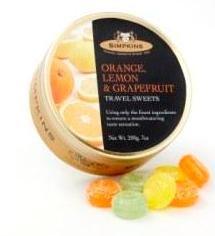 Simpkins orange lemon grapefruit drops 200g