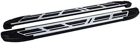 TVA Styling Sapphire V2 Silver Side Steps - OEM Anodised Aluminum Running Boards - Compatible with Santa Fe 2006 To 2012