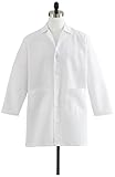Medline Healthcare MDT12WHT40E Men's Staff Length Lab Coat, Size 40, White