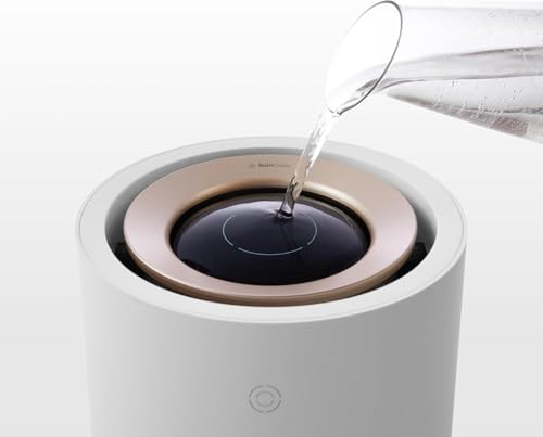 smartmi Evaporative Humidifier Rainforest, 3L Cool No Mist Humidifiers for Bedroom, Visible Raindrops, Top-fill, Air Humidifiers for Baby, Self-Cleani
