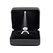 Orita LED Engagement Ring Light Ring Box Propose Ring Case Jewelry Box Holder Case Organizer Black