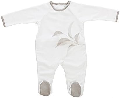 Mignon Monde – Plush Velour “Whispery &amp; Whiskery in White” Footed Romper Bodysuit Outfit Onesie - Choose From Available Sizes